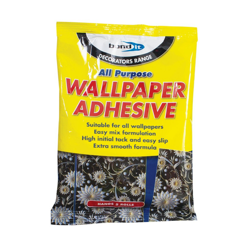 An easy mix adhesive formulation suitable for hanging all types of wall  coverings from woodchip to heavy embossed paper.
