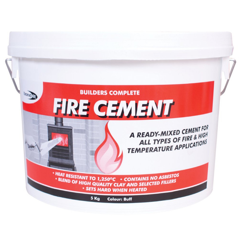 Fire Cement Resistant to high temperatures. A buff coloured, cement
